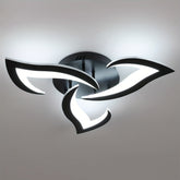 Contemporary Flower Shape Iron Living Room LED Ceiling Light