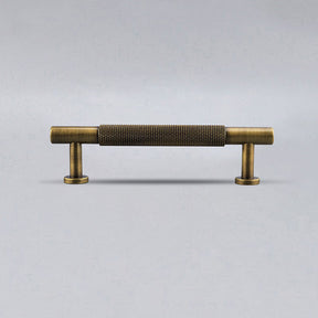 Modern Brass Knurled Handles for Kitchen Cabinets