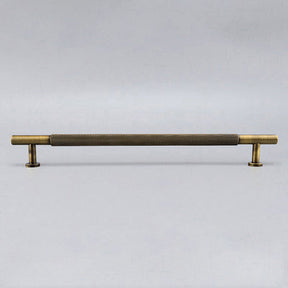 Modern Brass Knurled Handles for Kitchen Cabinets