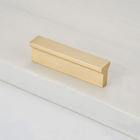 modern gold brass edge handles