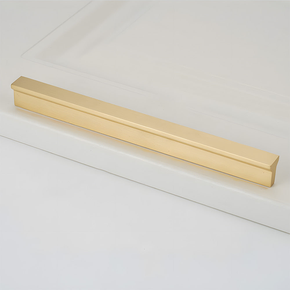 kitchen brass gold edge handles