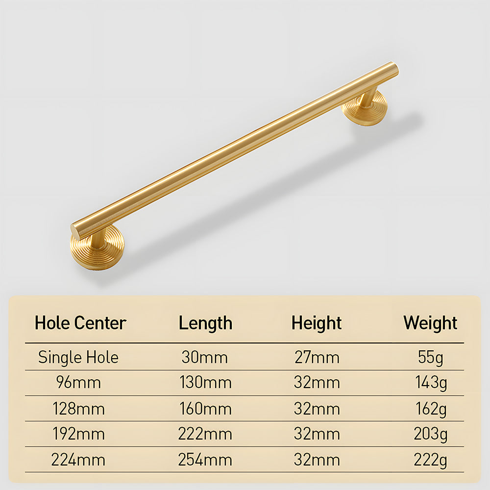 various cabinet handles size chart