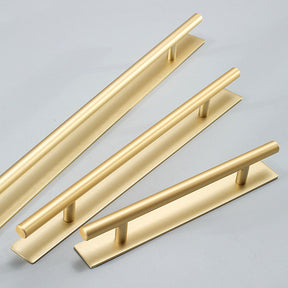 Brass Gold Door Cabinet Pulls with Backplate