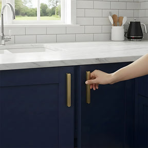 Simple Bronze Brass Cabinet Handles For Kitchen