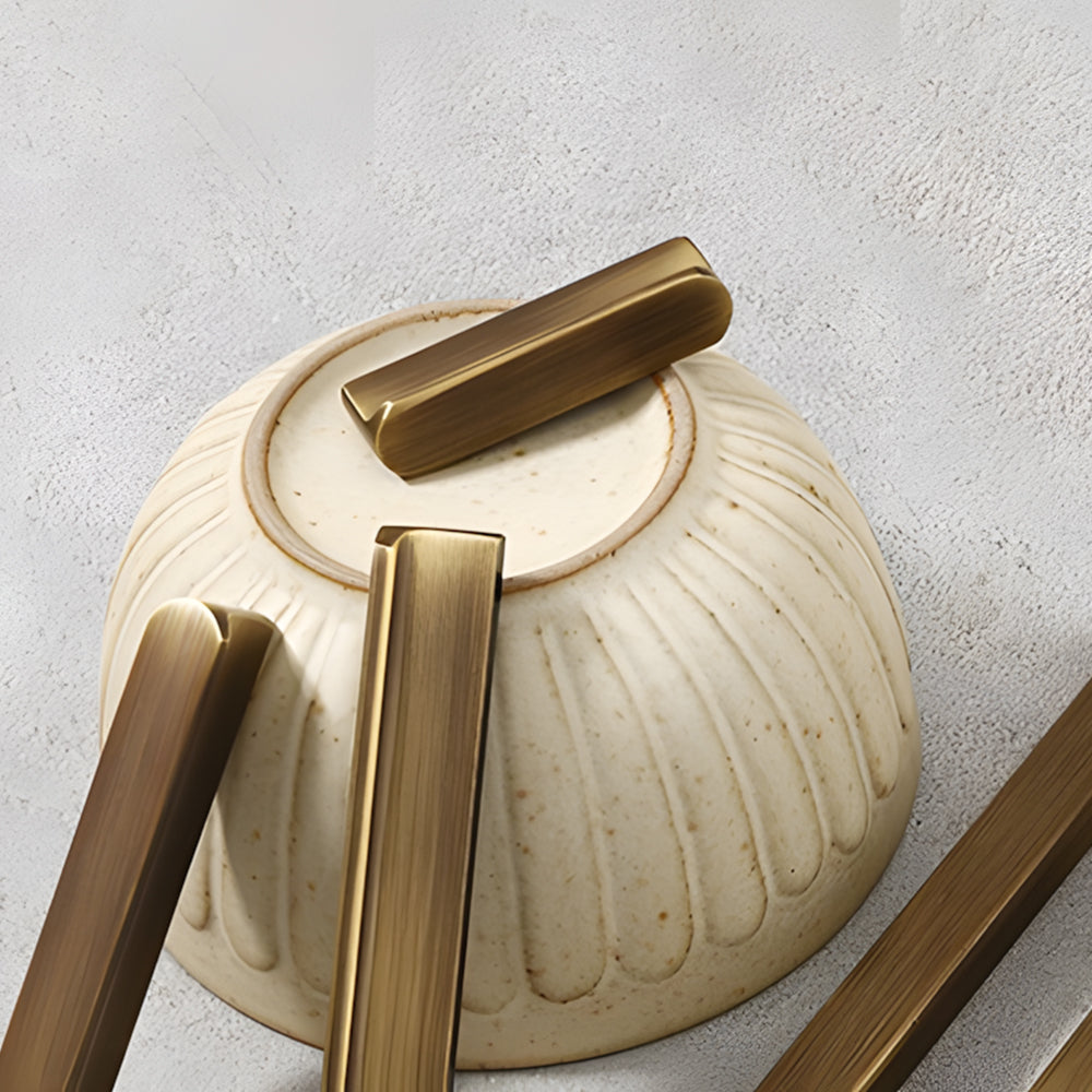 Simple Bronze Brass Cabinet Handles For Kitchen