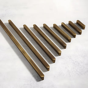 Simple Bronze Brass Cabinet Handles For Kitchen