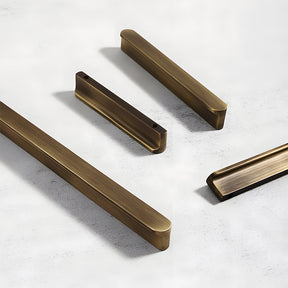 Simple Bronze Brass Cabinet Handles For Kitchen