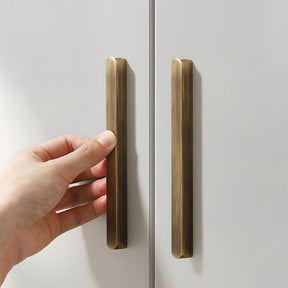 Simple Bronze Brass Cabinet Handles For Kitchen