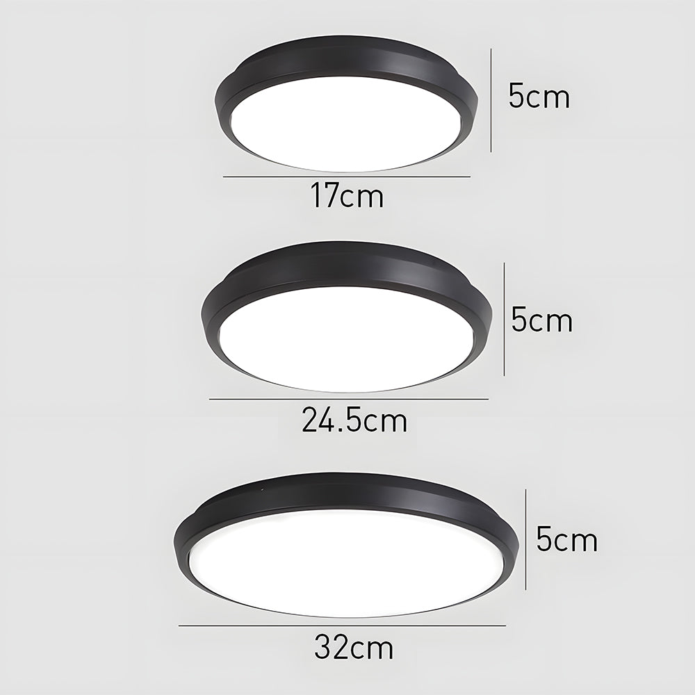Modern IP65 Waterproof Round Outdoor LED Ceiling Light