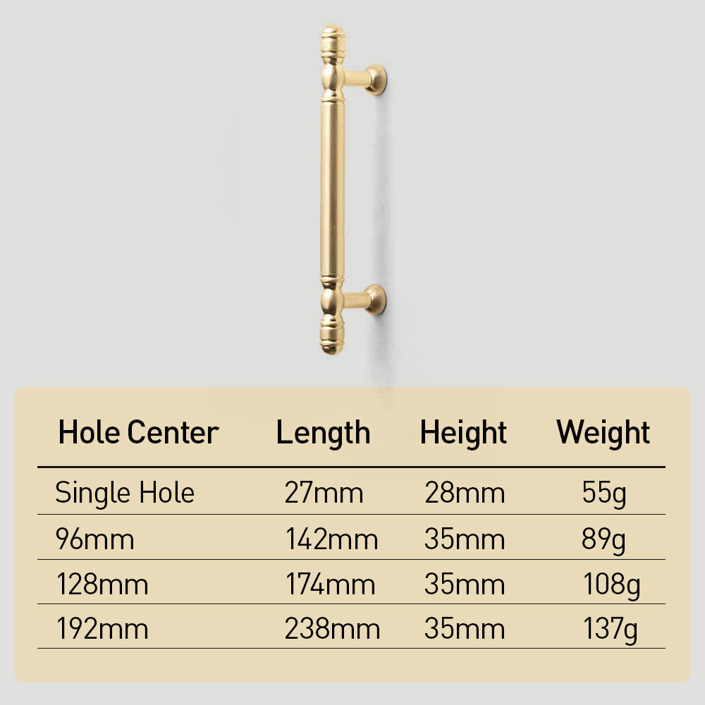French Modern Luxury Gold Cabinet Handles