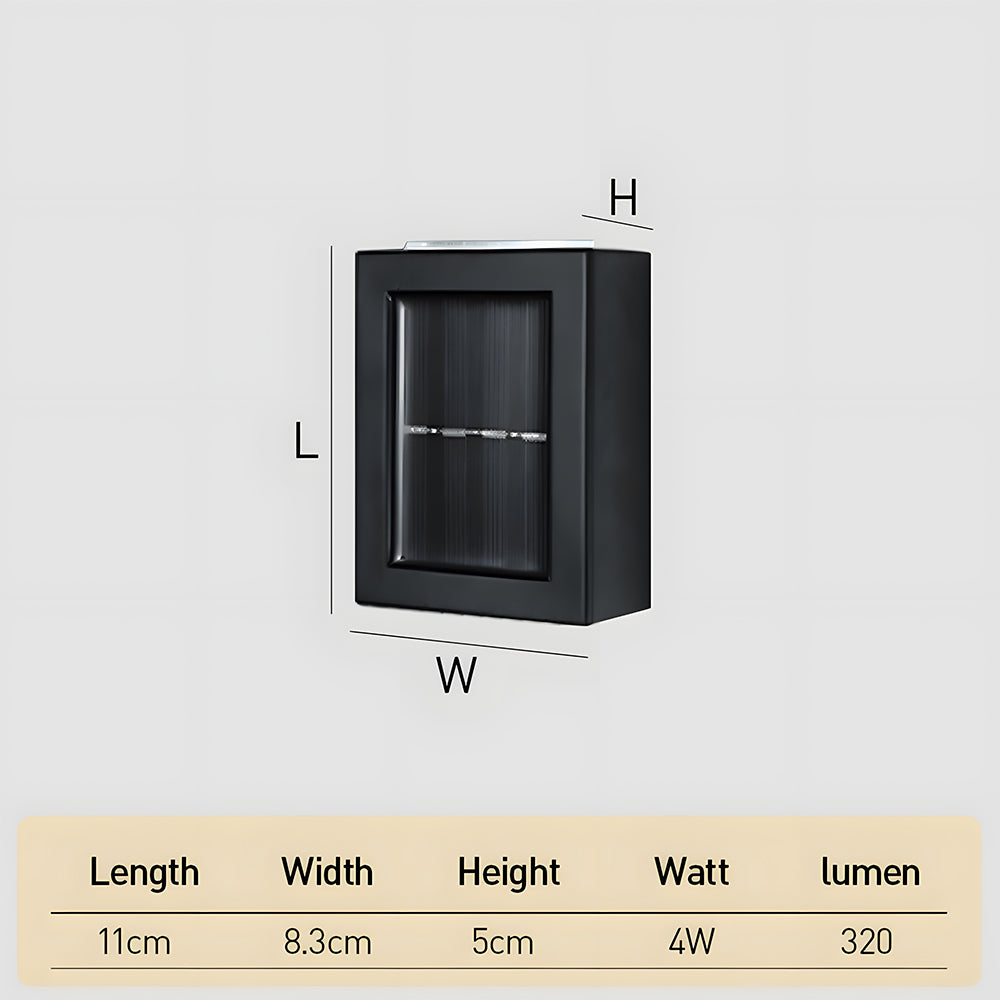Waterproof Modern Solar Up Down Outdoor Wall Light