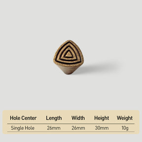 Geometric Triangle Cupboard & Drawer Knobs