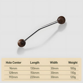 Walnut Round Head Wooden Cabinet Handles