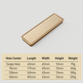 Simple Hidden Embedded Concealed Cabinet Handles