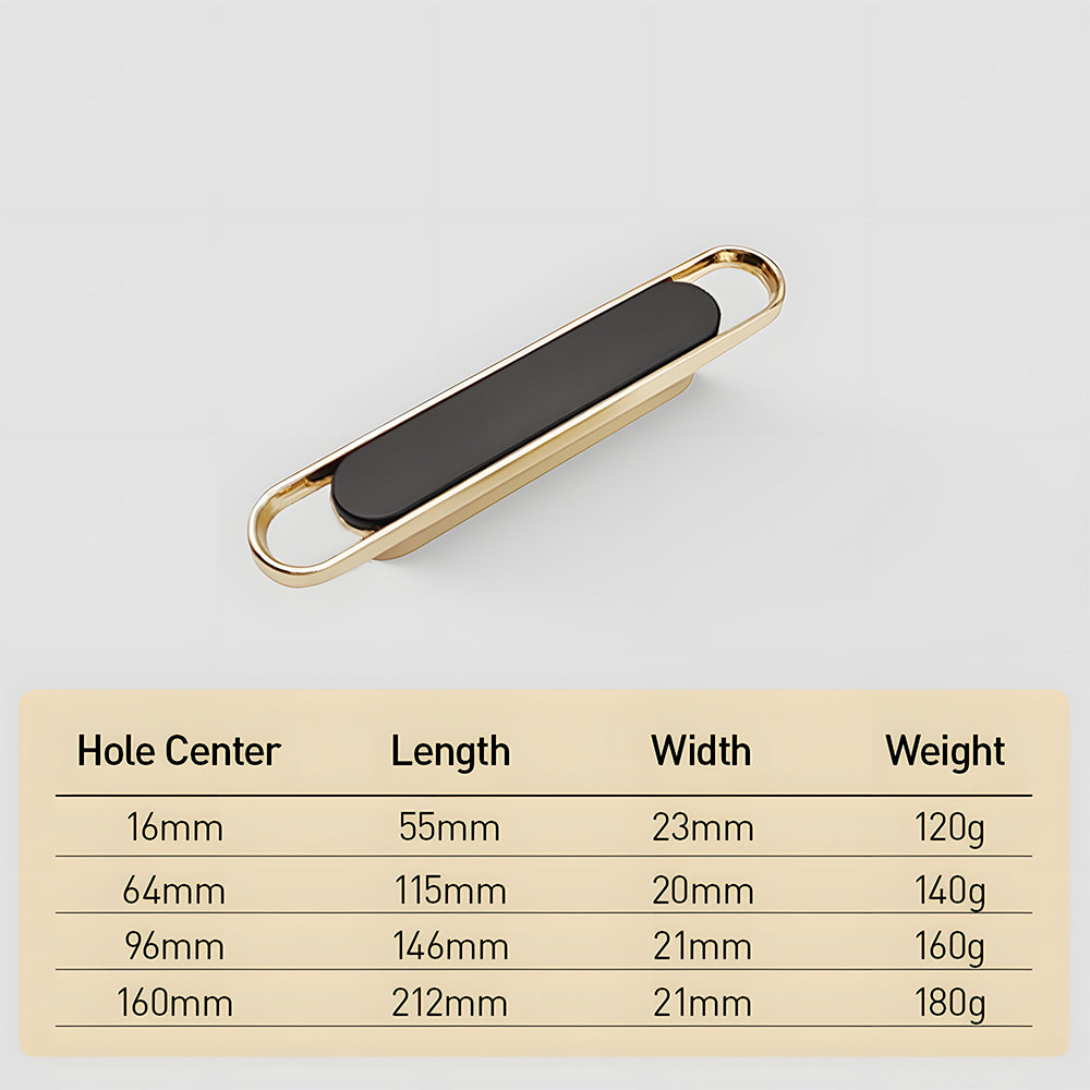 Two-color Zinc Alloy Modern Bedroom Cabinet Handles