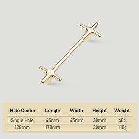Modern Bright Silver Zinc Alloy Cabinet Pulls and Handles