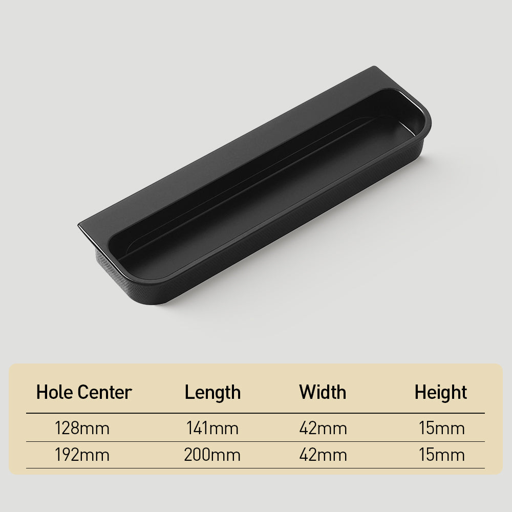 Rounded Corners Modern Multi-color Recessed Handles