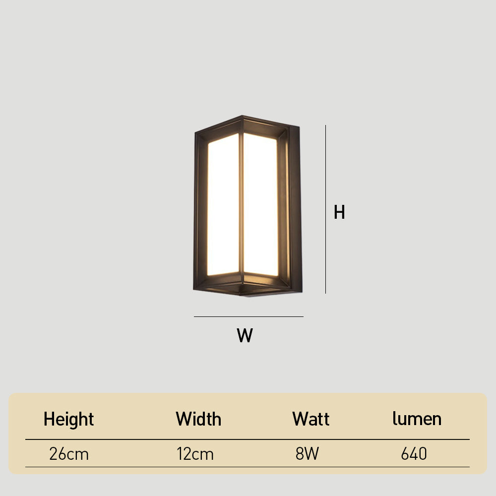 Modern IP65 Exterior Outdoor LED Waterproof Wall Lamp
