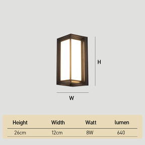 Modern IP65 Exterior Outdoor LED Waterproof Wall Lamp