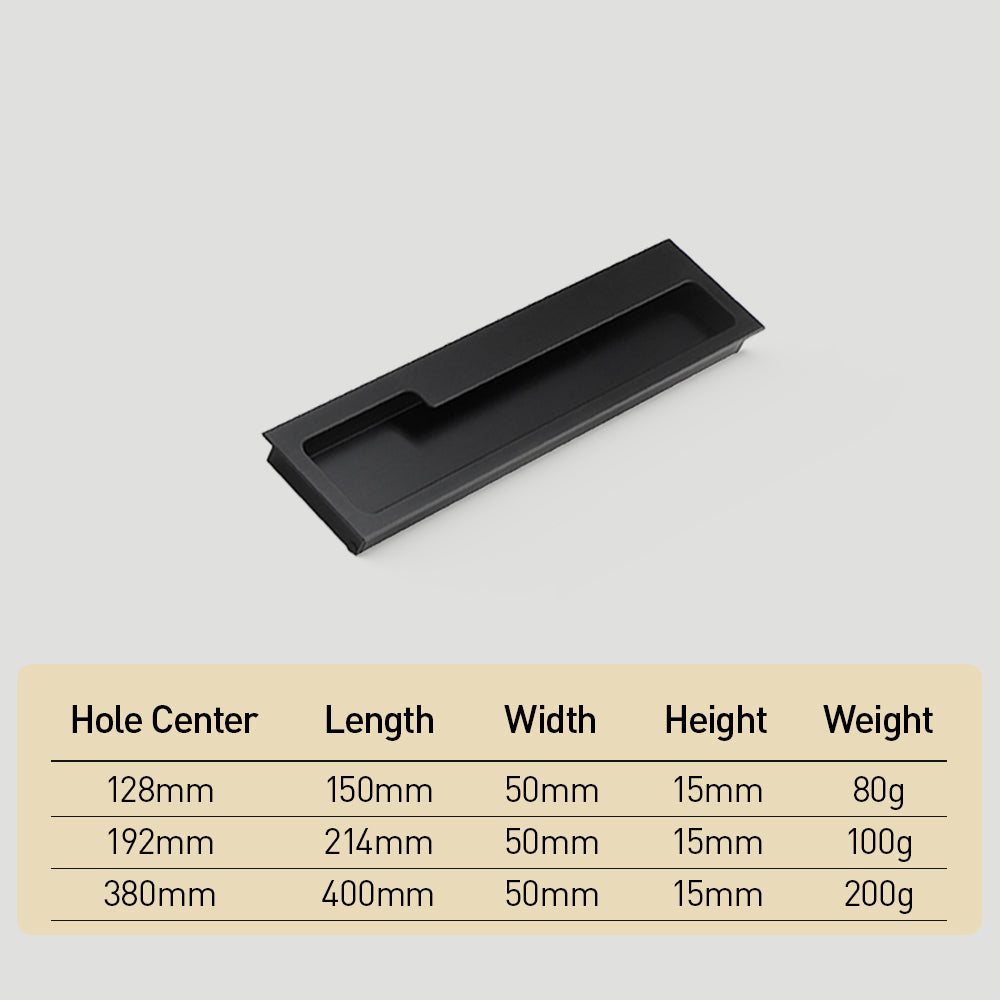 Unique Aluminum Recessed Concealed Cabinet Handles