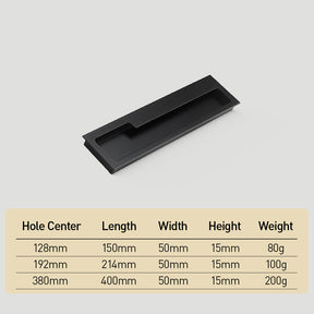 Unique Aluminum Recessed Concealed Cabinet Handles