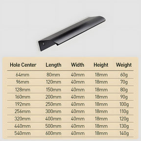 Best Aluminum Alloy Wardrobe Door Invisible Edge Cabinet Handles