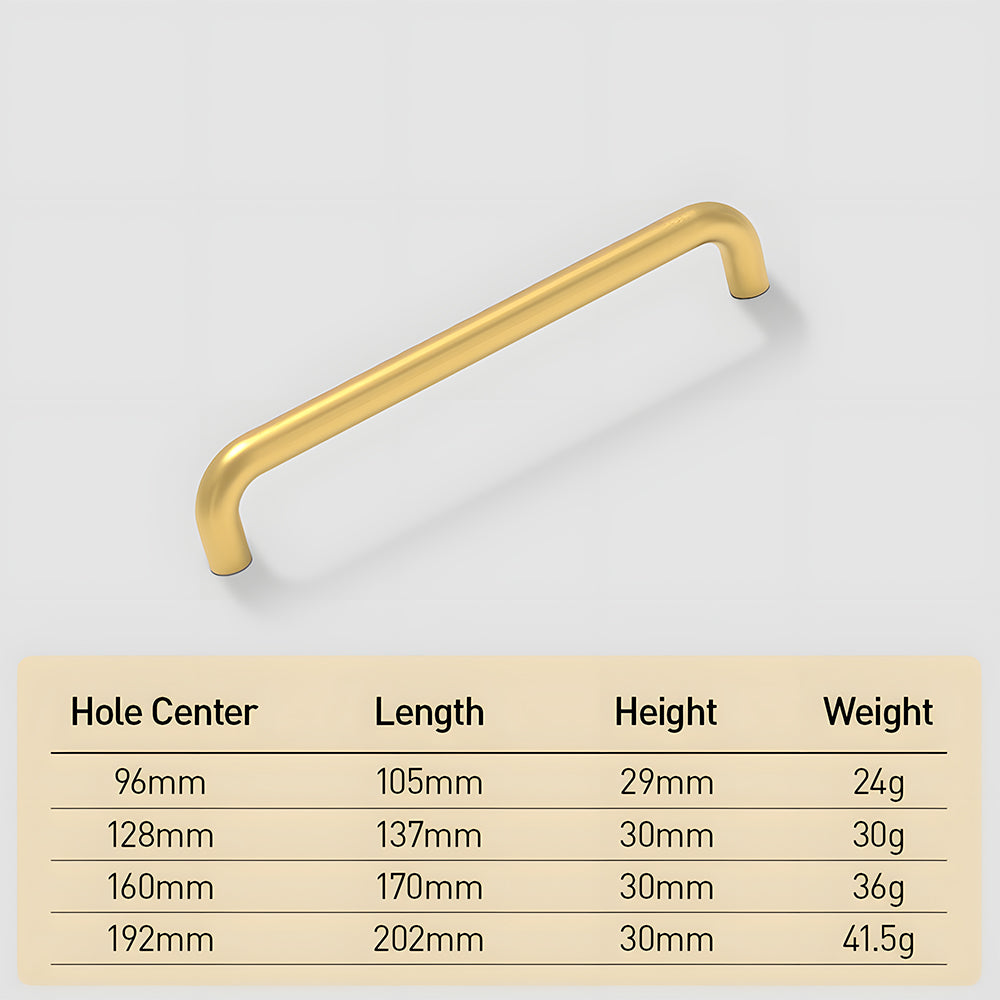 Space Aluminum Alloy Light Cabinet Handles