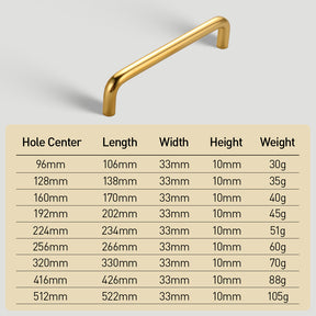 Simple Aluminum Alloy Round Arc Cabinet Handle