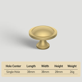 38mm Round Drawer Knob Kitchen Hardware for Dresser