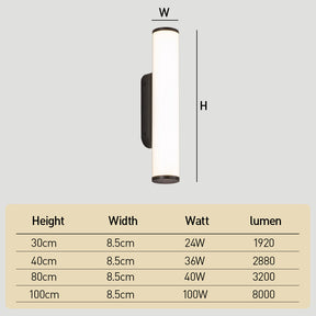 Modern IP65 Waterproof Linear Outdoor LED Wall Light