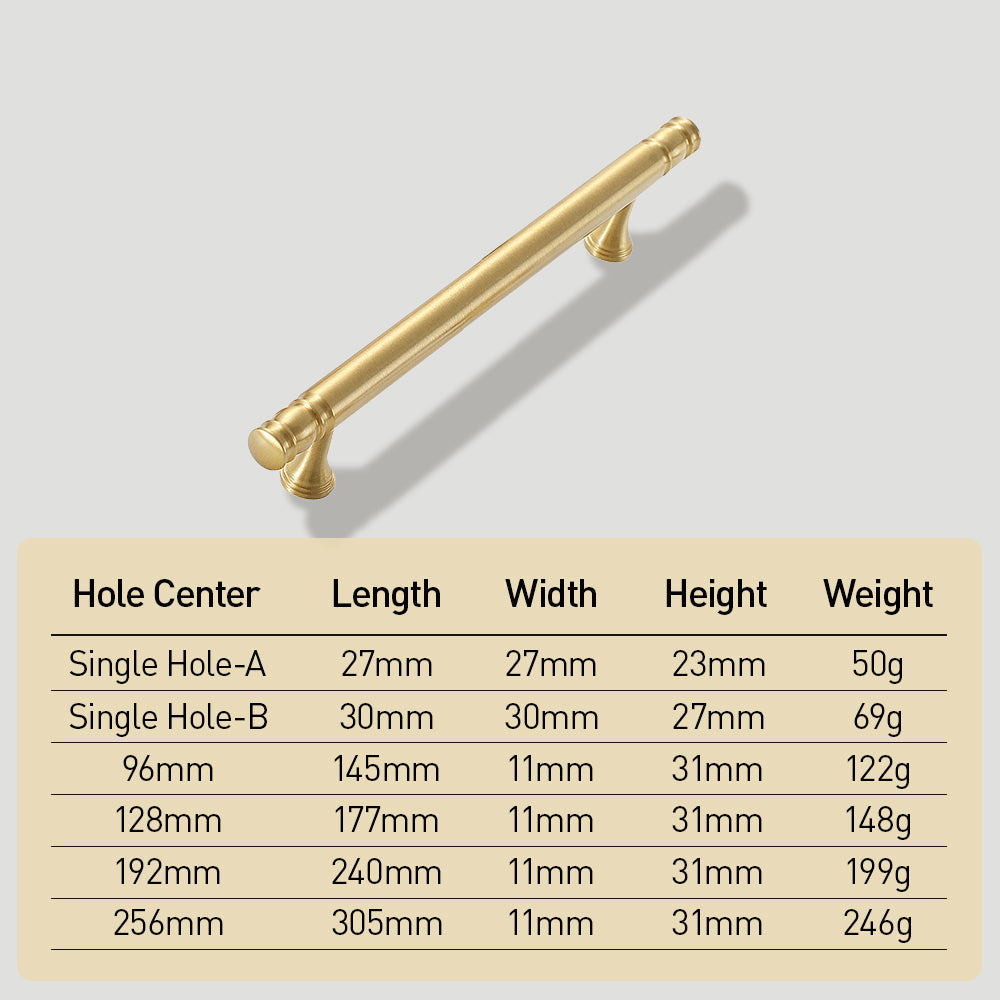 Stylish Gold Long Cabinet Handle For Kitchen