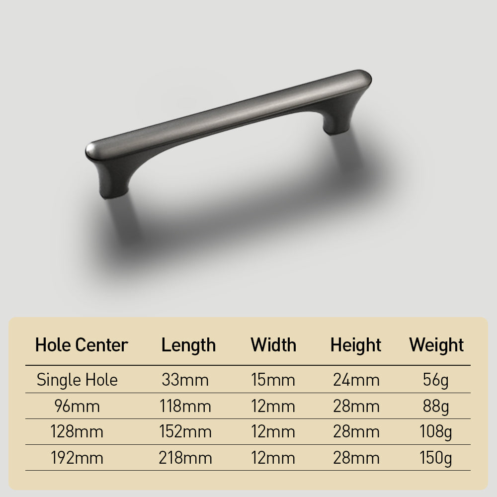 Modern Zinc Alloy Kitchen Cabinet Handles