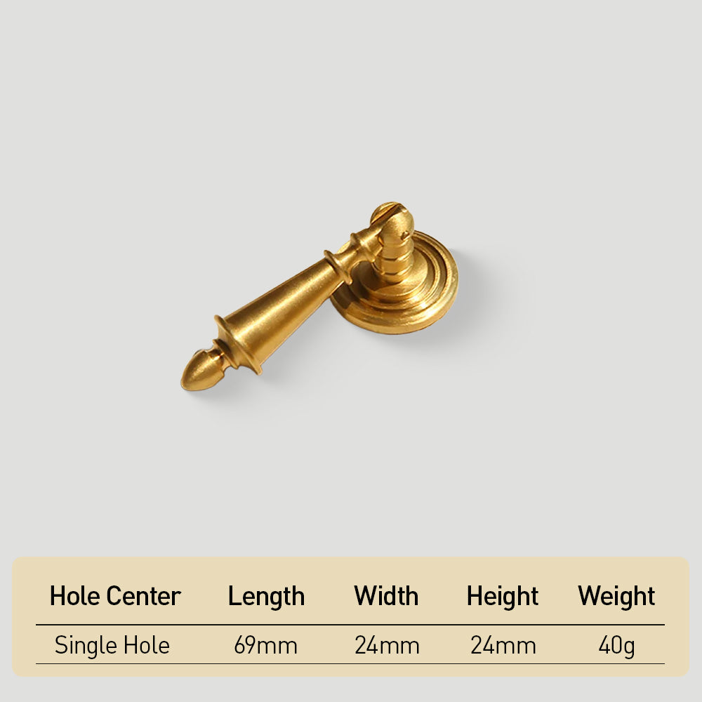 Solid Brass & Natural Stone Drop Pendant Cabinet Knobs