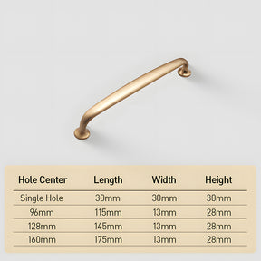 Minimalist Classic Smooth Kitchen Drawer Cabinet Handles