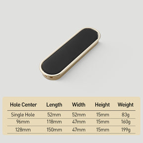 Contemporary Black Hidden Recessed Finger Edge Pulls