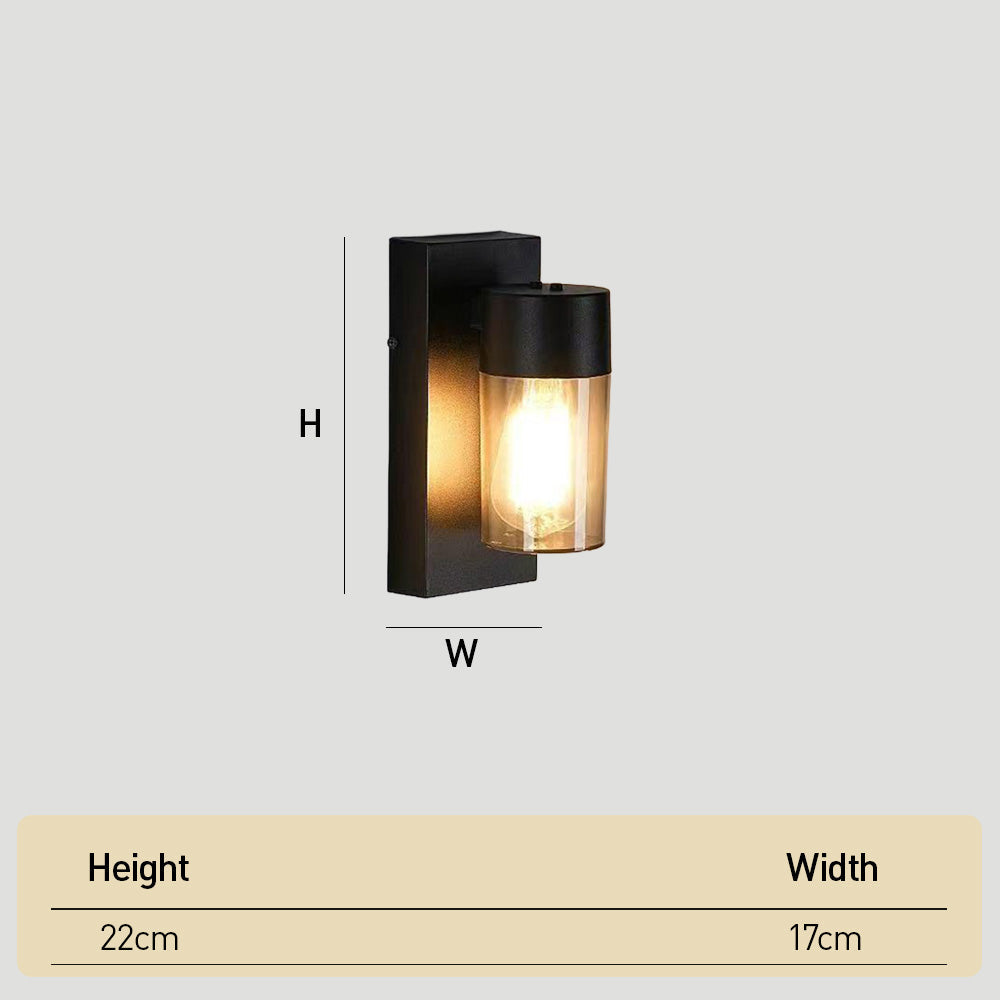 Retro IP54 Black Waterproof Outdoor Wall Lights