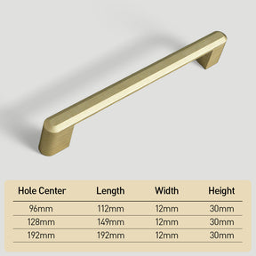 Simple Zinc Alloy Kitchen Cabinet Handles