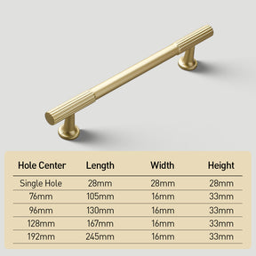 Luxury Stripe Cabinet Handles