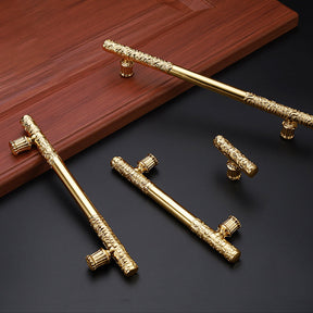 Modern T Shaped Gold Kitchen Cabinet Handles