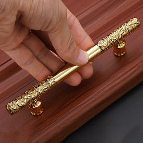 Modern T Shaped Gold Kitchen Cabinet Handles