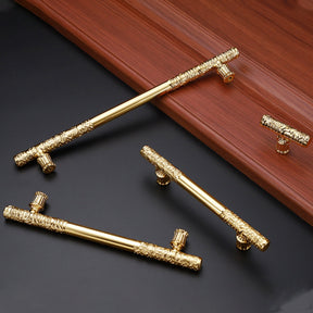 Modern T Shaped Gold Kitchen Cabinet Handles