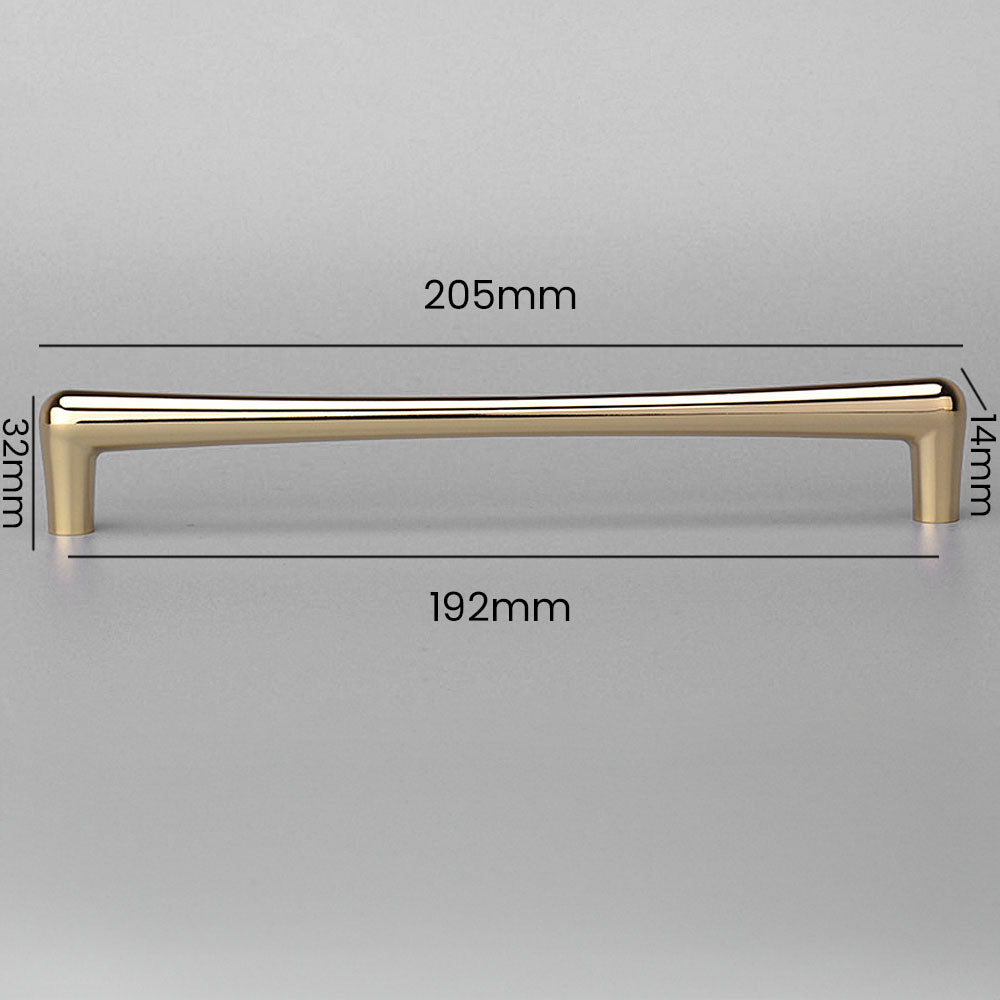 Luxury Gold D Shaped Wardrobe Cabinet Handles