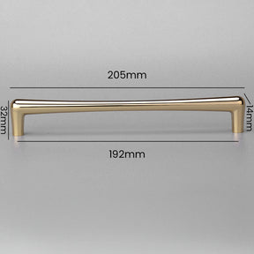 Luxury Gold D Shaped Wardrobe Cabinet Handles