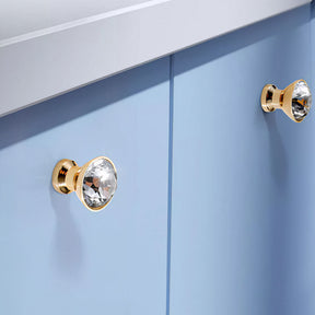 Crystal Single Hole Drawer Knobs for Cabinets