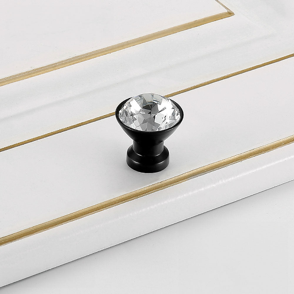 Crystal Single Hole Drawer Knobs for Cabinets