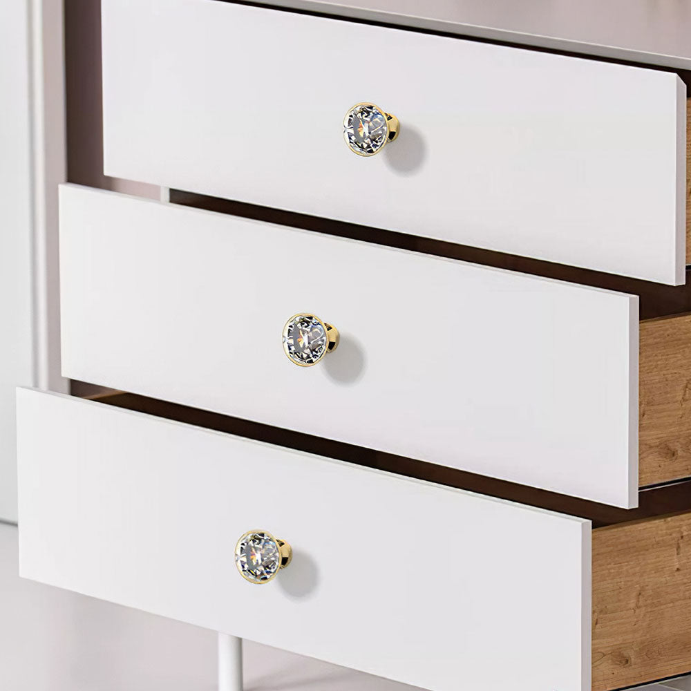 Crystal Single Hole Drawer Knobs for Cabinets