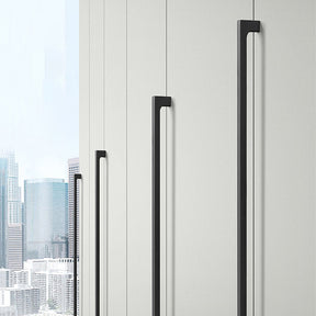 Black Simple Long Cabinet Handles
