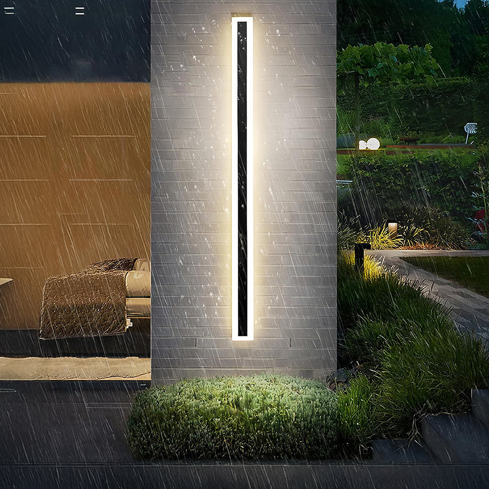 IP65 Modern Minimalism Decor Acrylic Black Outdoor LED Wall Lights