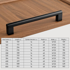 Minimalist Aluminum Alloy Cabinet Handles For Kitchen