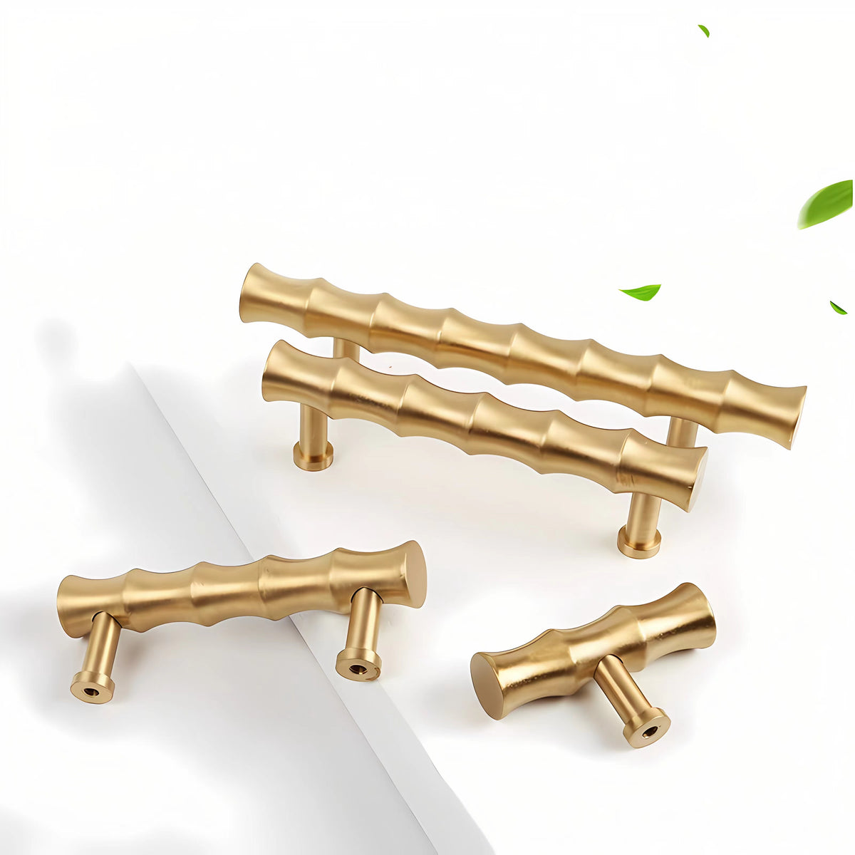 Brass Bamboo Cabinet Handles